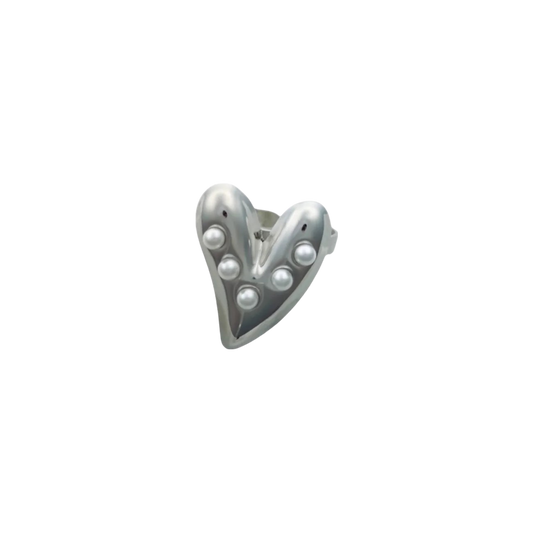 Pearl Heart ring