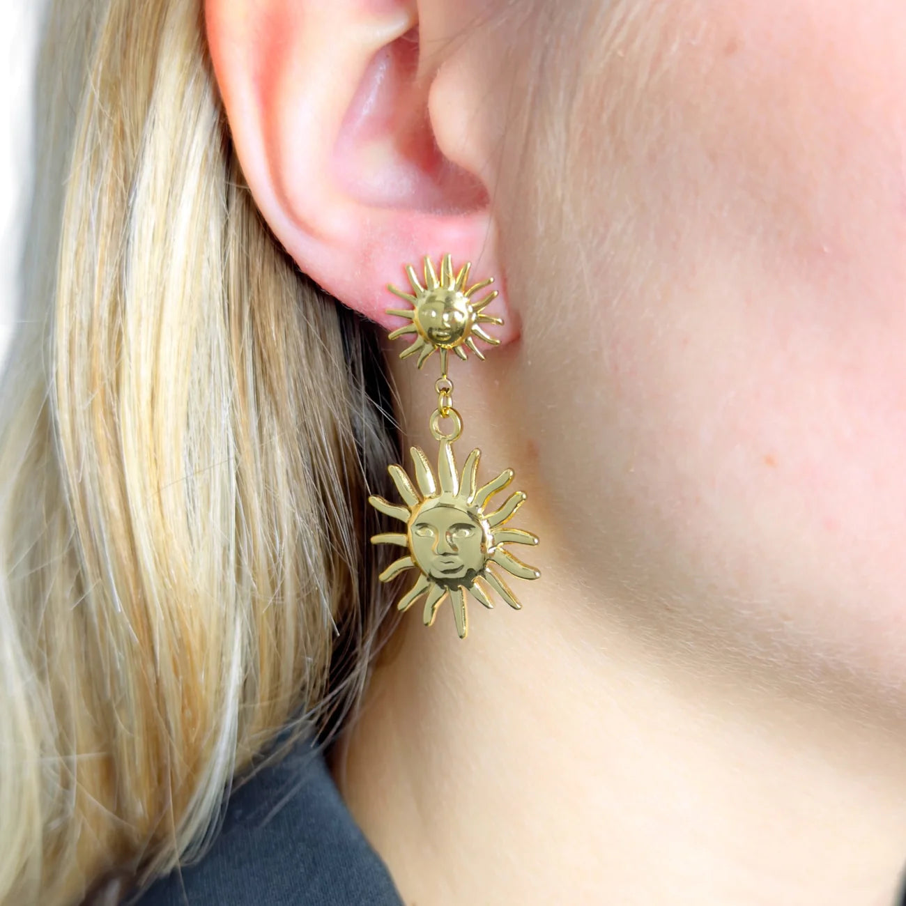Golden Sun Oorbellen