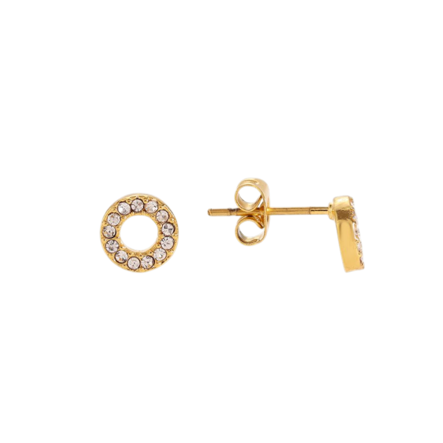Circle Sparkle Studs