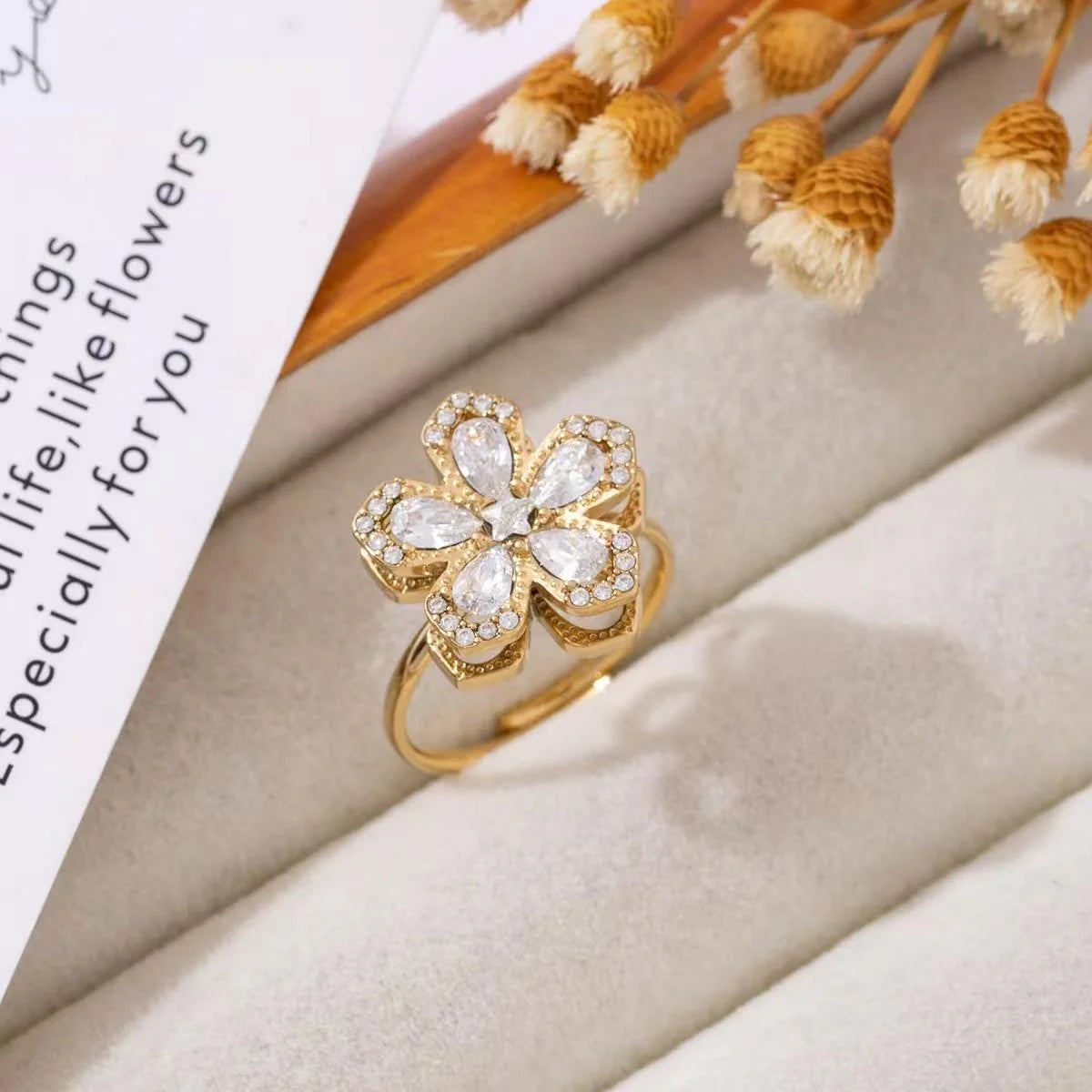 Bloom Spin Fidget Ring