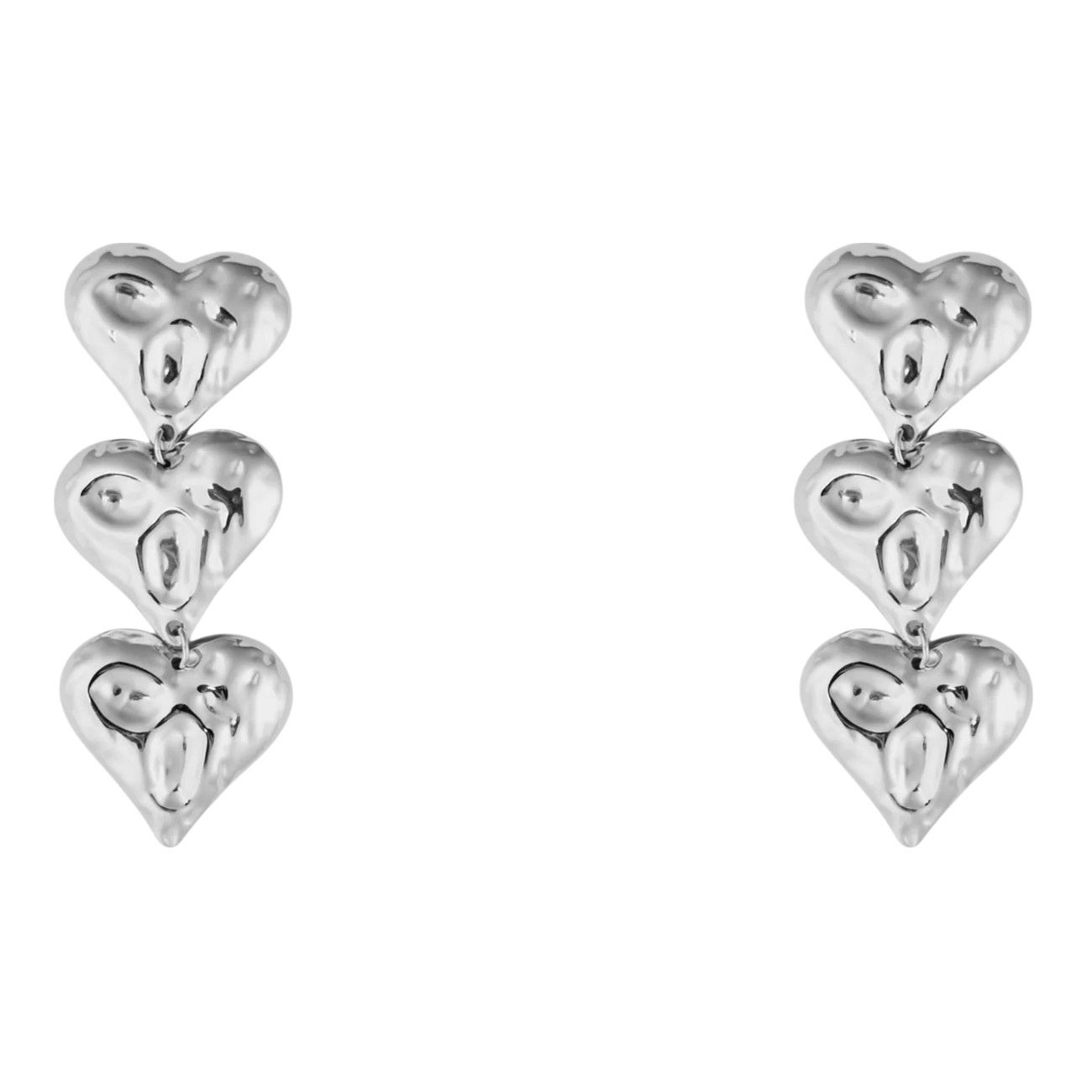 Triple Heart oorbellen