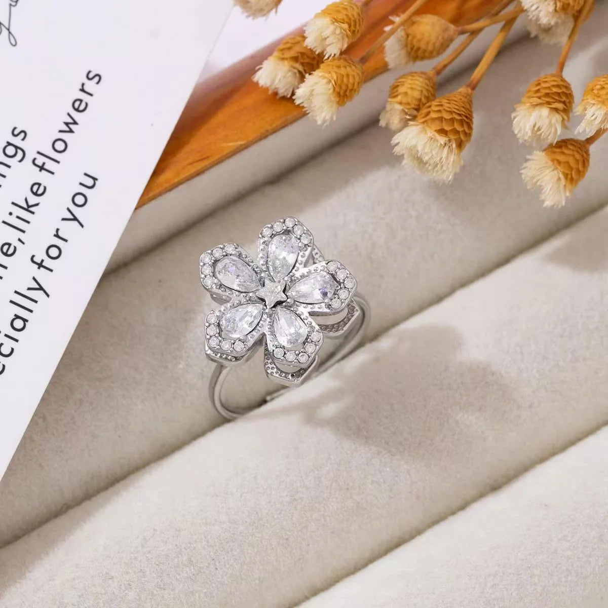 Bloom Spin Fidget Ring