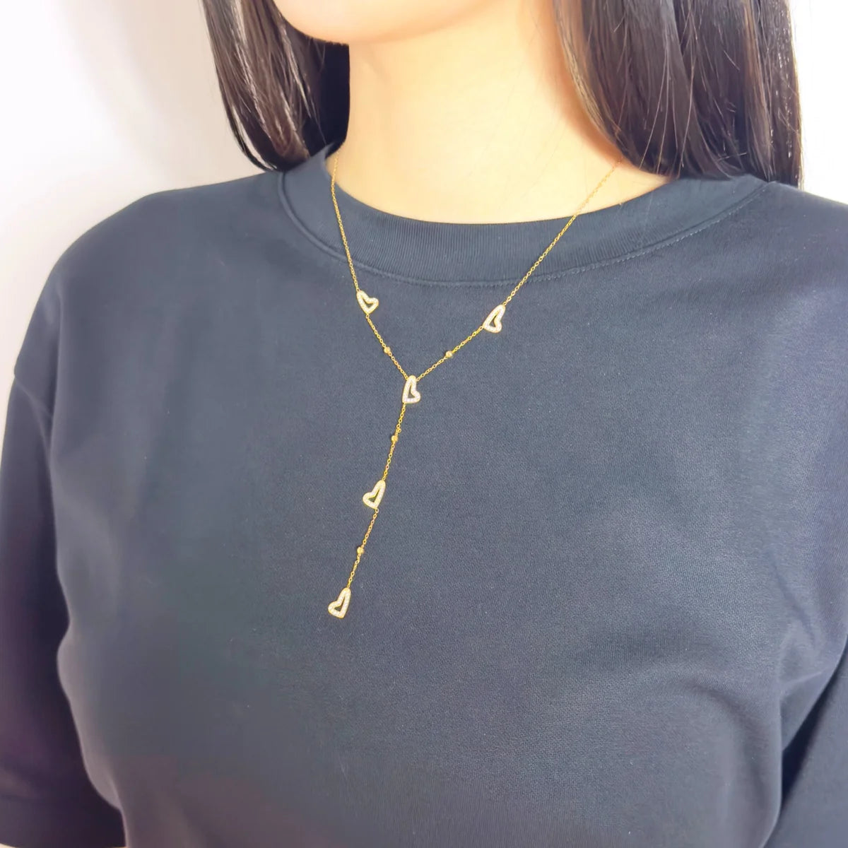 Heart Drop Y-Ketting