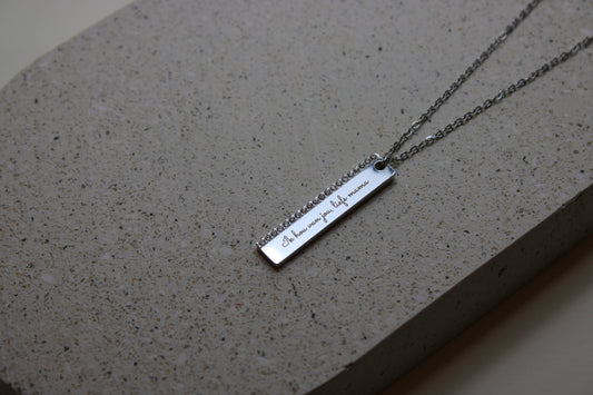 Engraved Bar Ketting