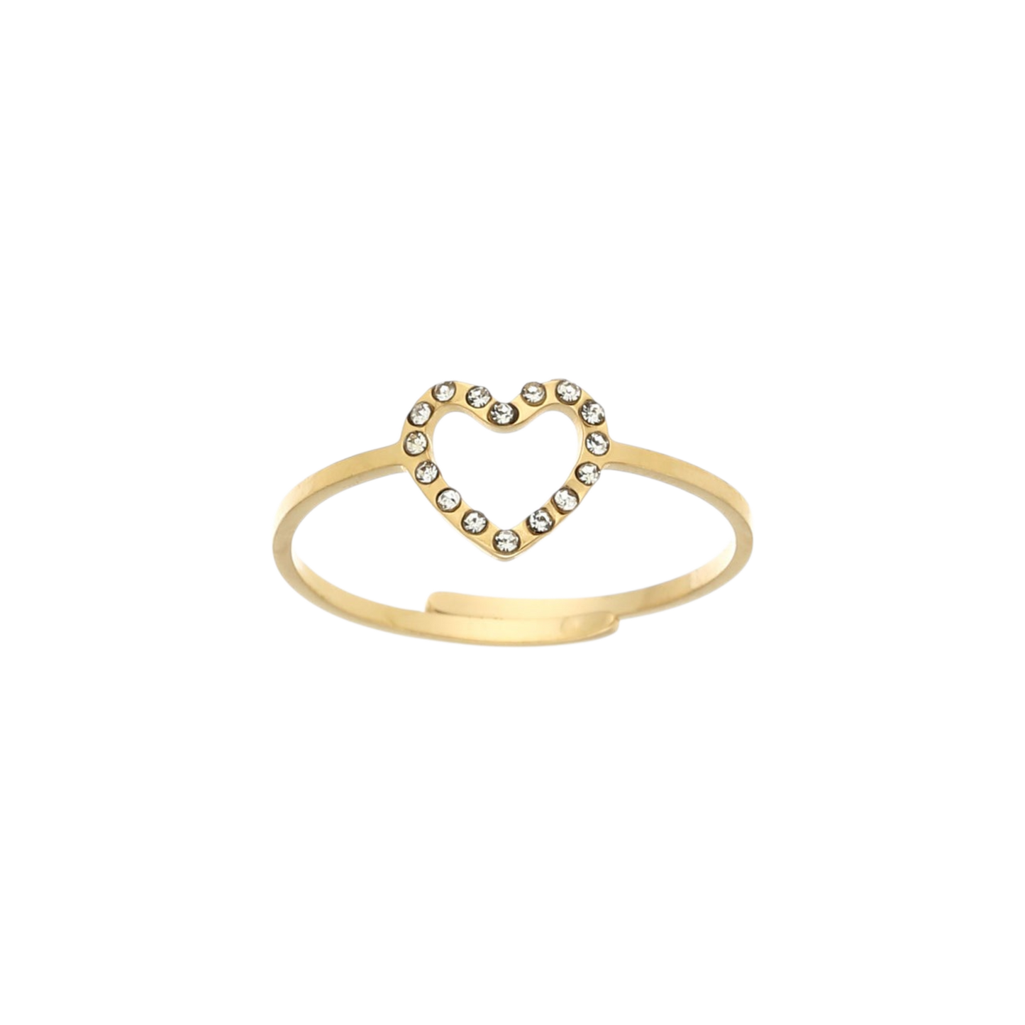 Sparkling Heart Ring