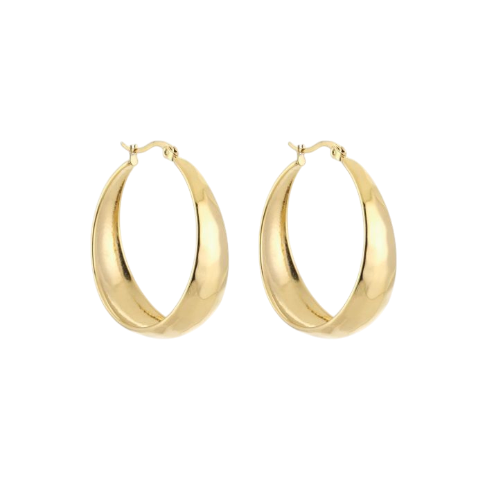 Bold Oval Hoops