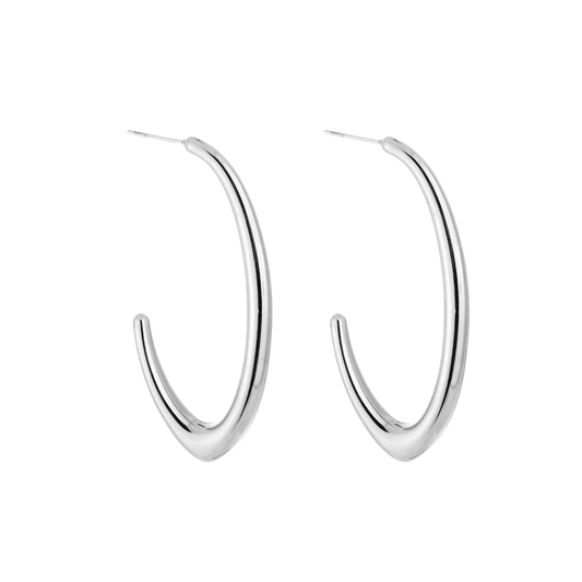 Modern Curve Hoops Oorbellen