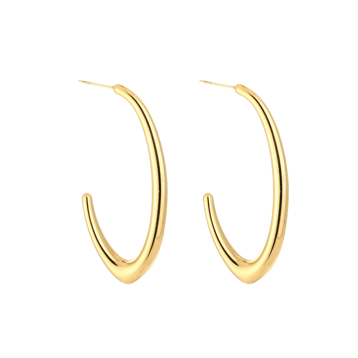 Modern Curve Hoops Oorbellen