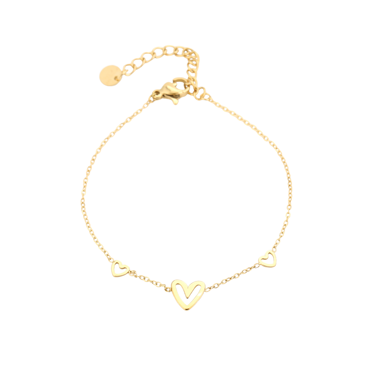 Gouden en zilveren armbanden set – Always Together – Forever Connected