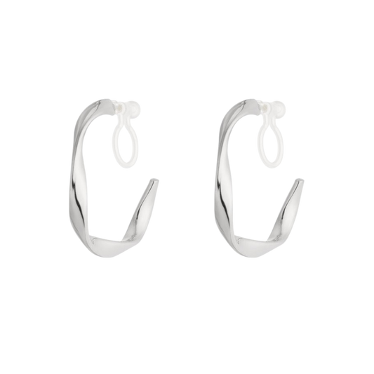 Twisted Minimal Clip Oorbellen