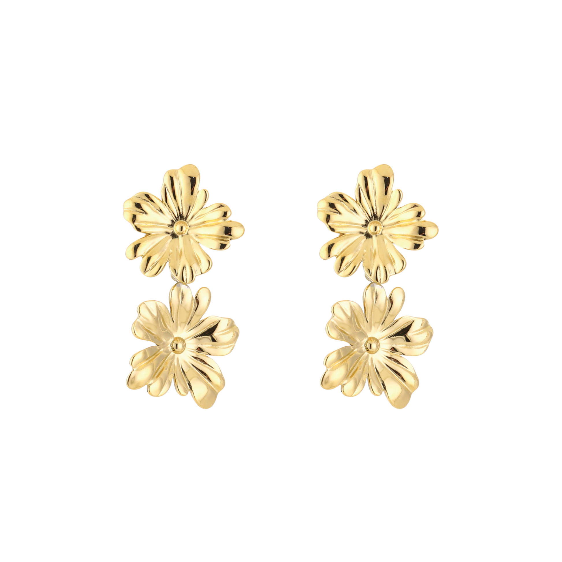 Gelaagde bloemoorbellen van stainless steel