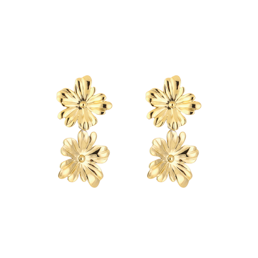 Gelaagde bloemoorbellen van stainless steel