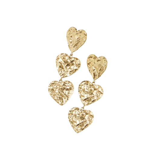 Triple Heart Oorbellen