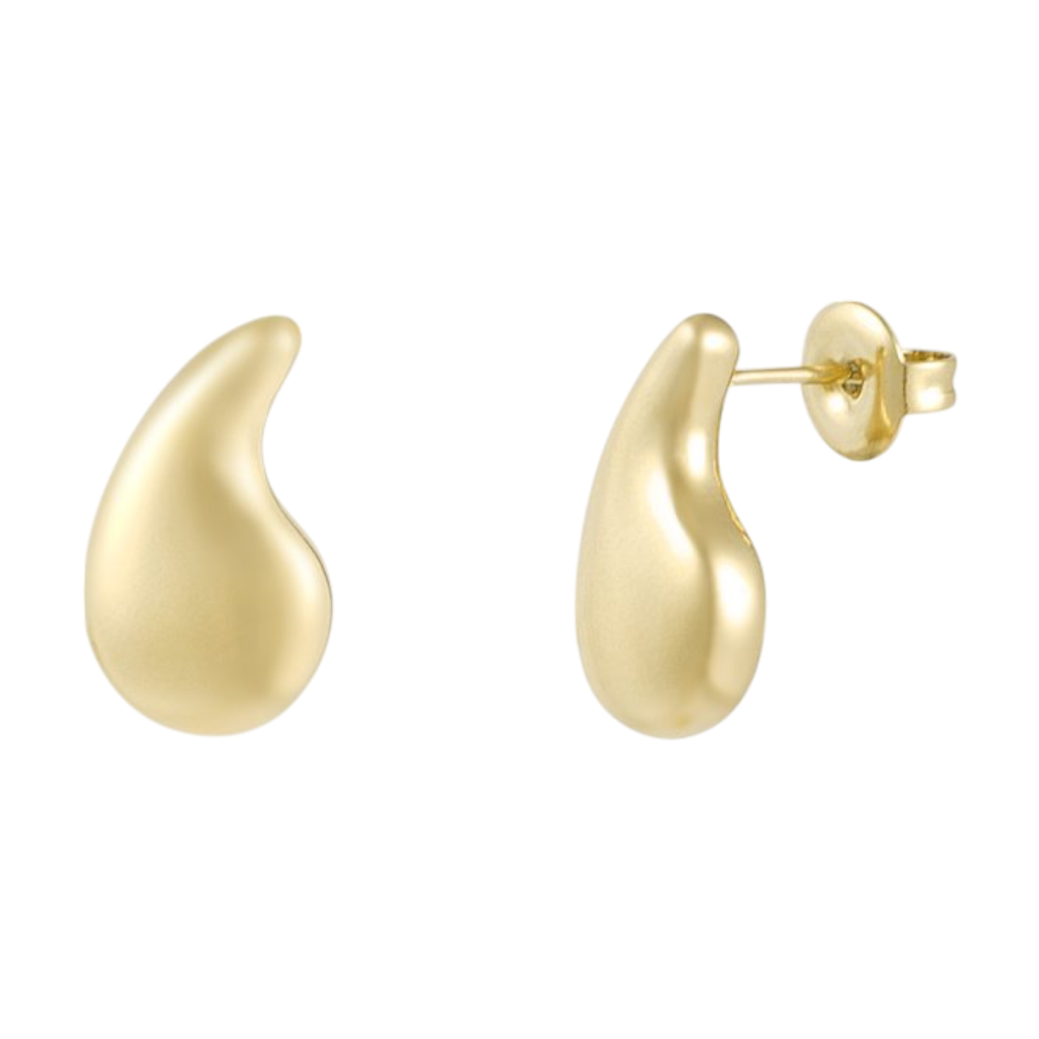 Druppelvormige stainless steel oorstekers