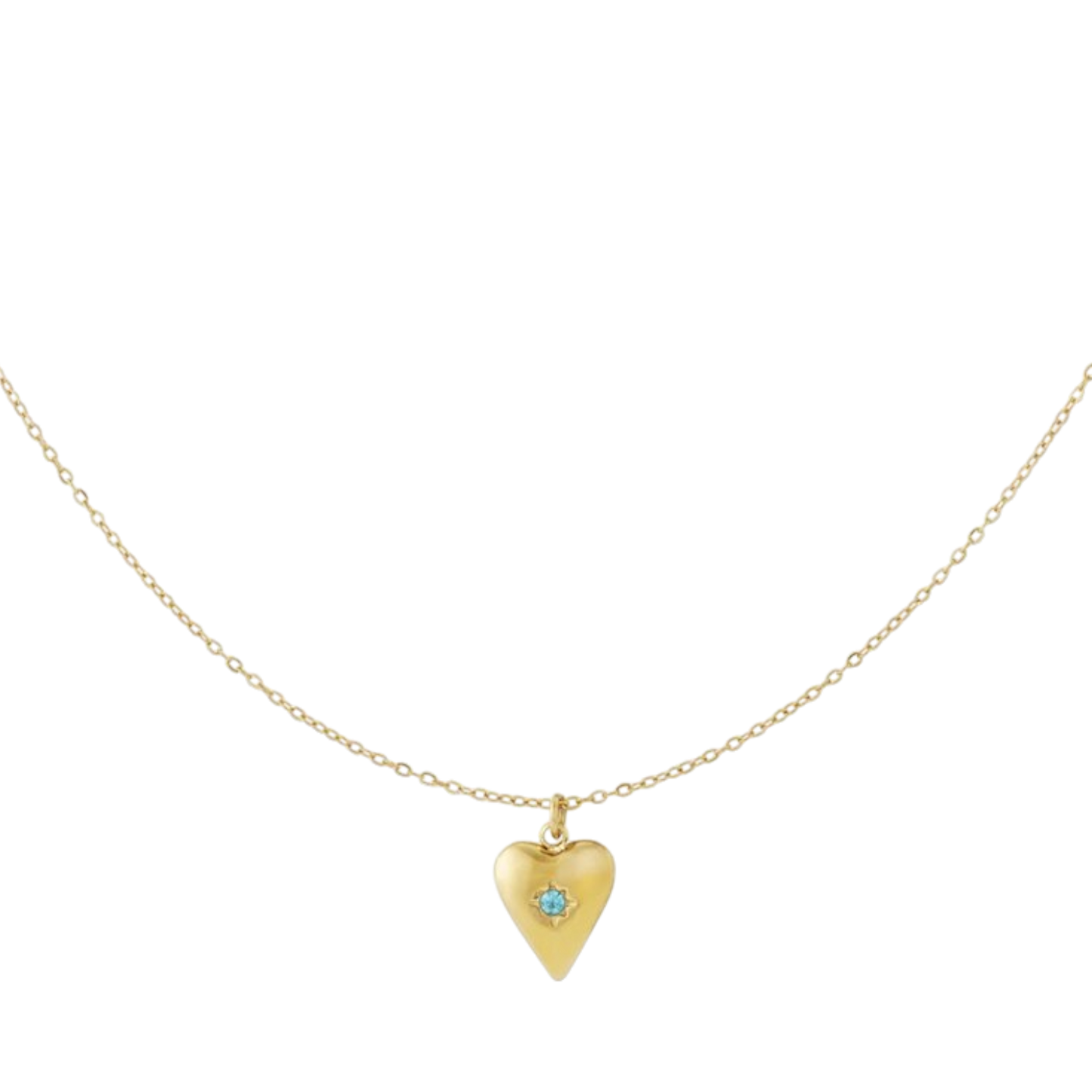 Birthstone Heart Ketting