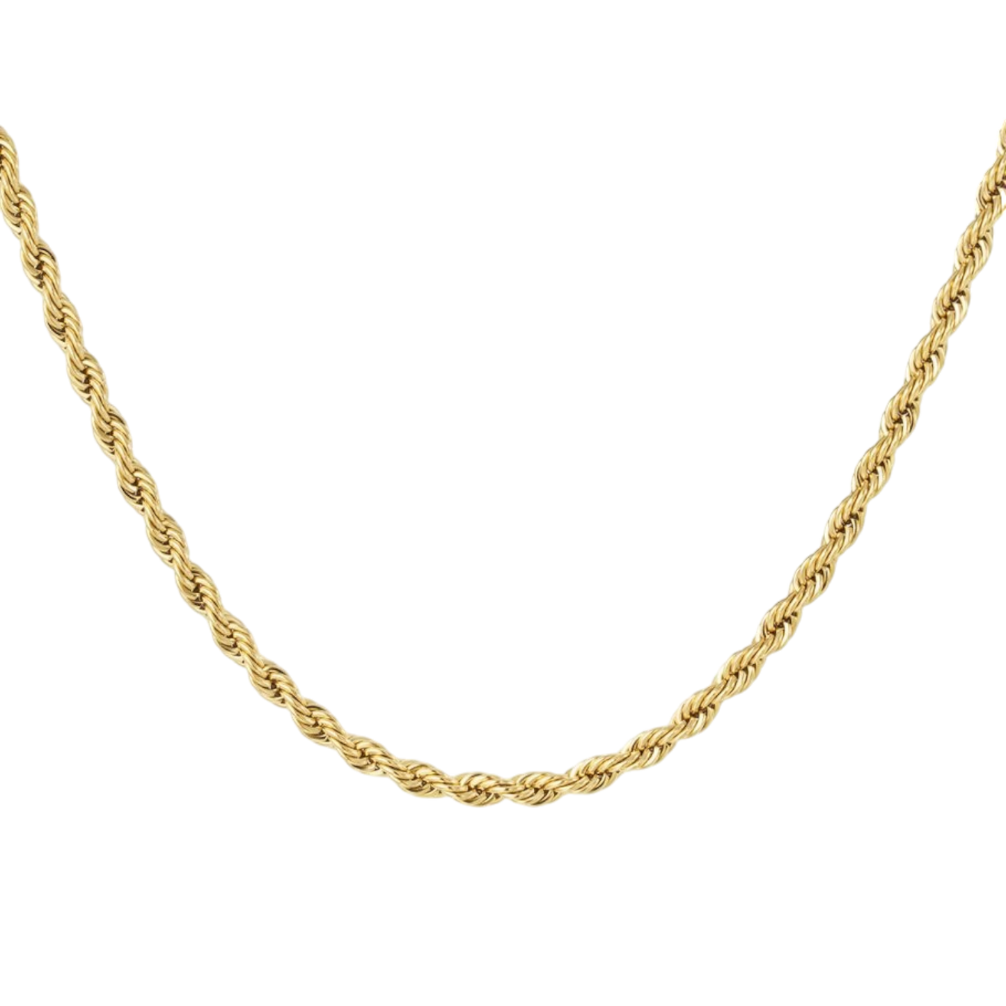 Rope Chain Ketting van roestvrijstaal met gedraaide schakels