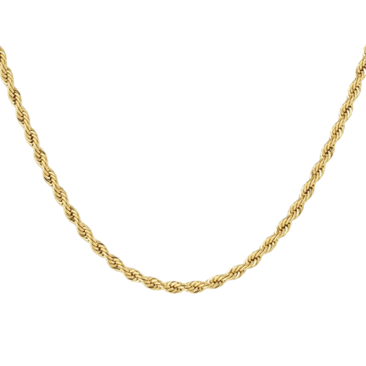 Rope Chain Ketting van roestvrijstaal met gedraaide schakels