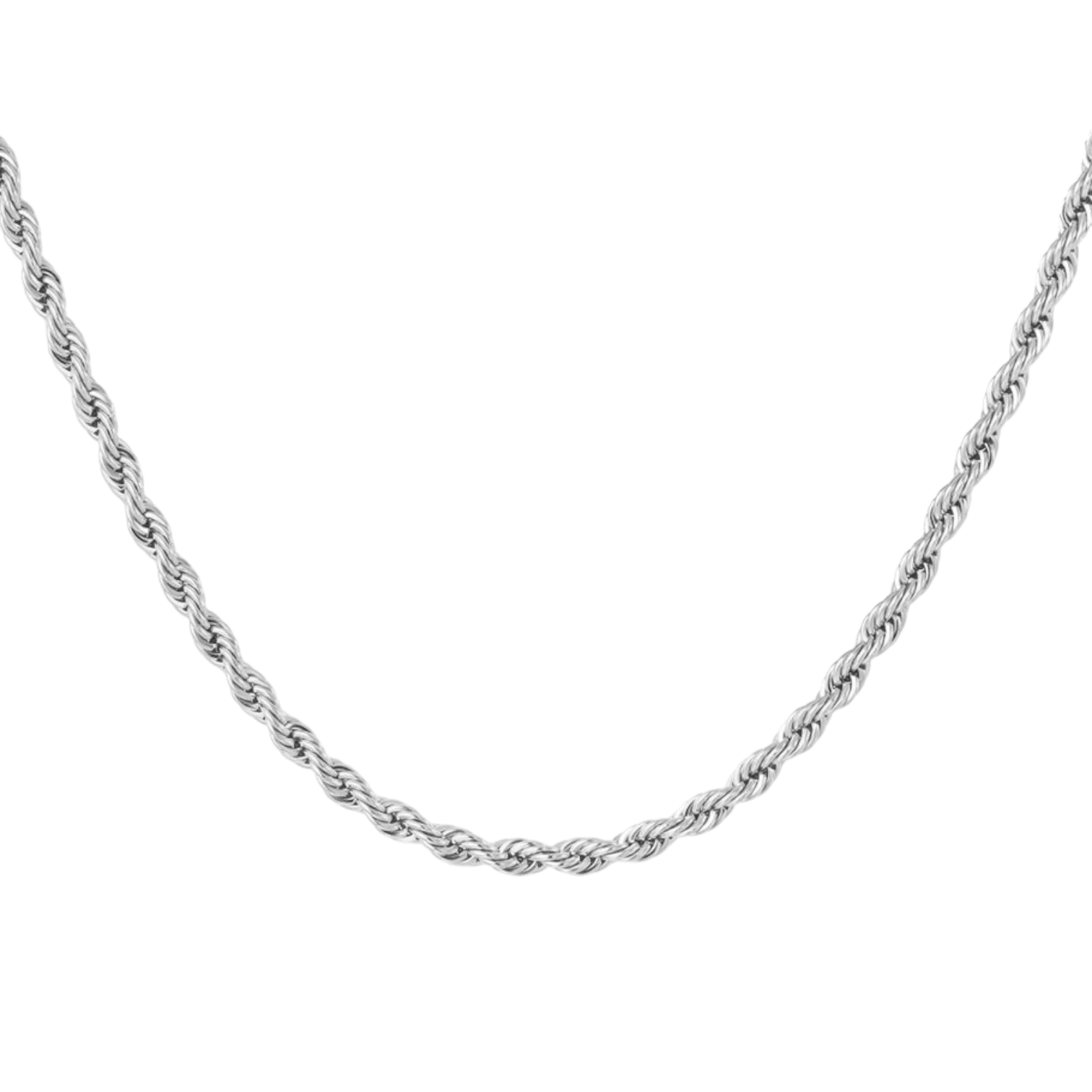 Rope Chain Ketting van roestvrijstaal met gedraaide schakels