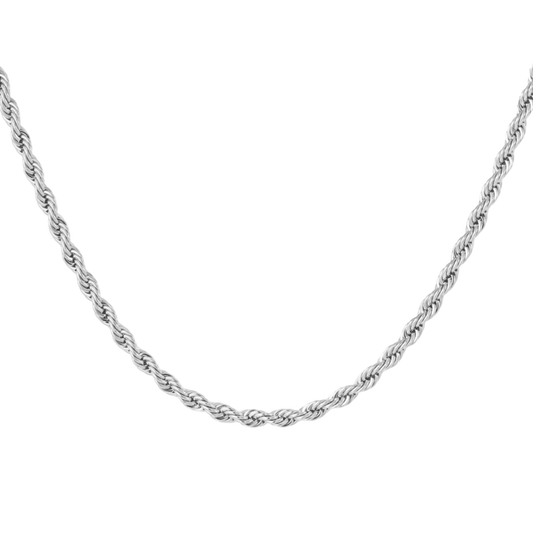 Rope Chain Ketting van roestvrijstaal met gedraaide schakels