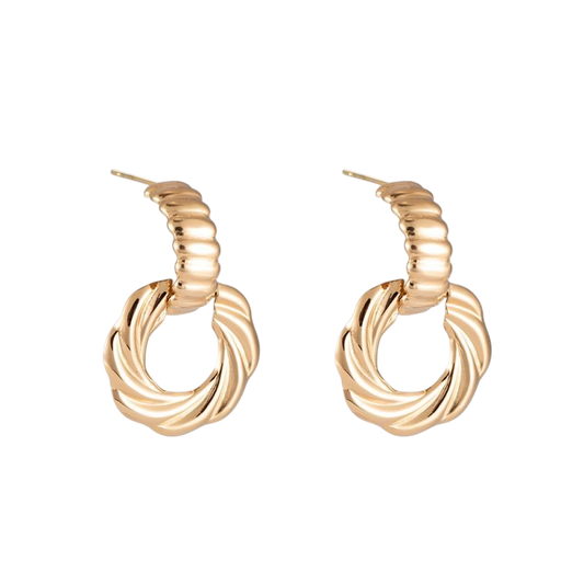 Twisted Drop Hoops