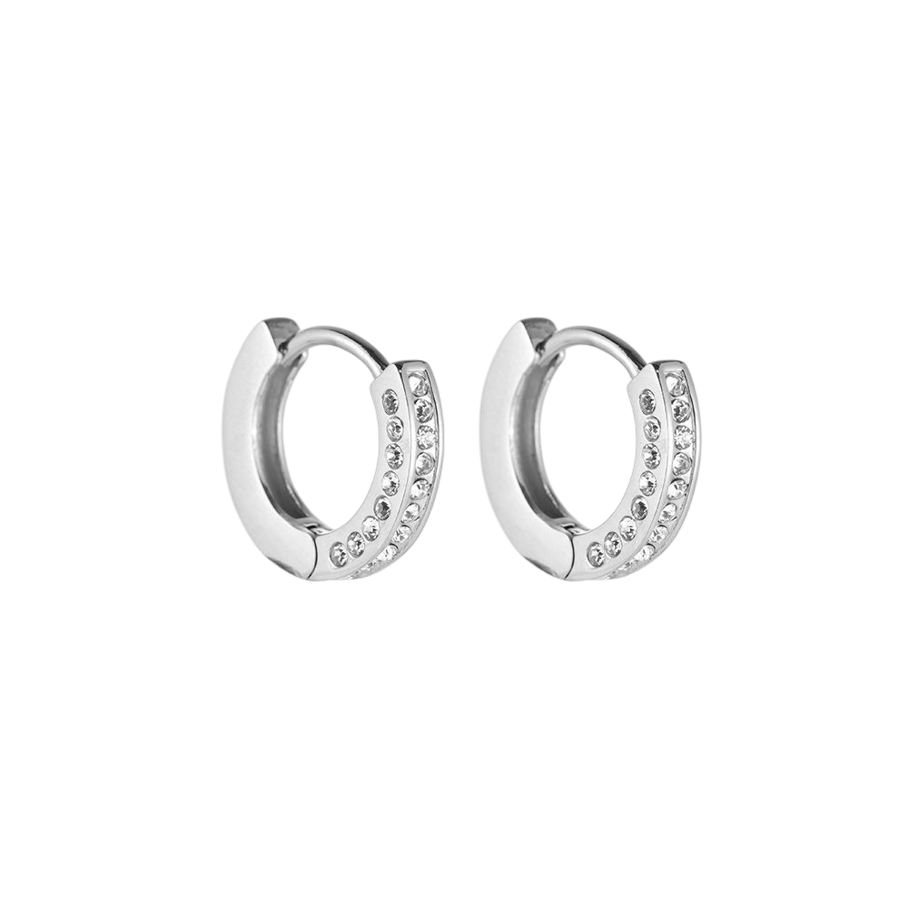 Crystal Glow Hoops