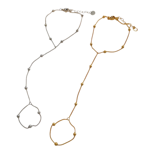 Minimal Beaded Hand Chain