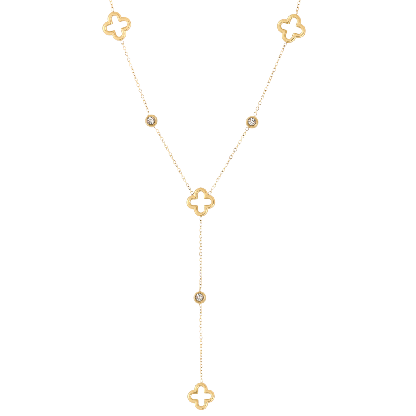 Y-Ketting met Klaverdetails