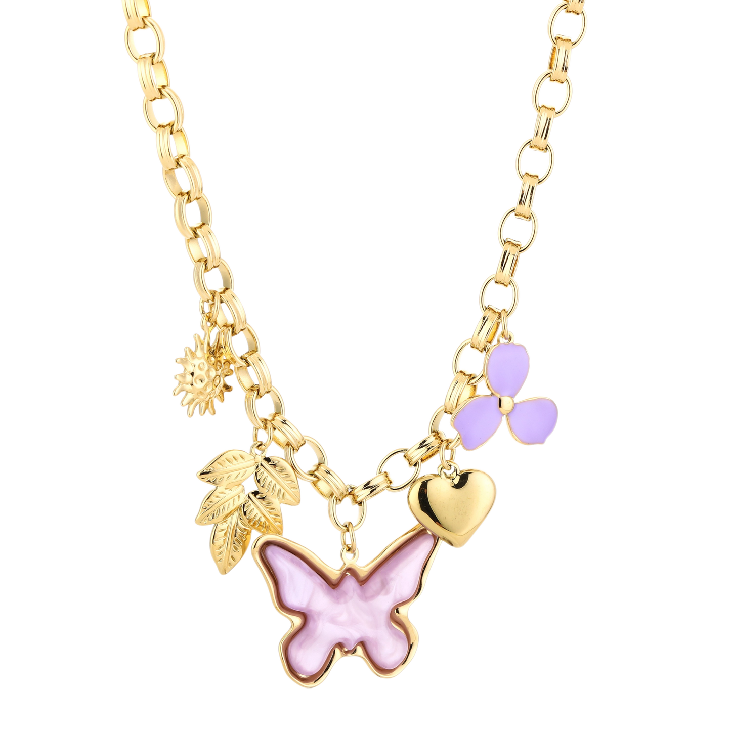 Purple Butterfly Ketting