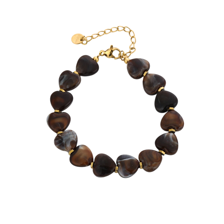 Small Heart Bead Armband