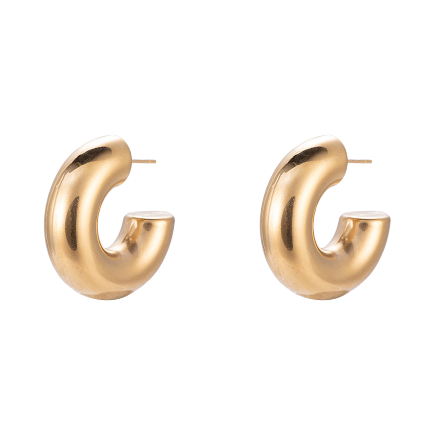 Bold Curve Hoops Oorbellen