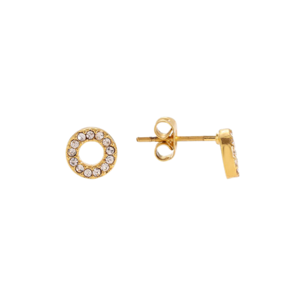 Circle Sparkle Studs