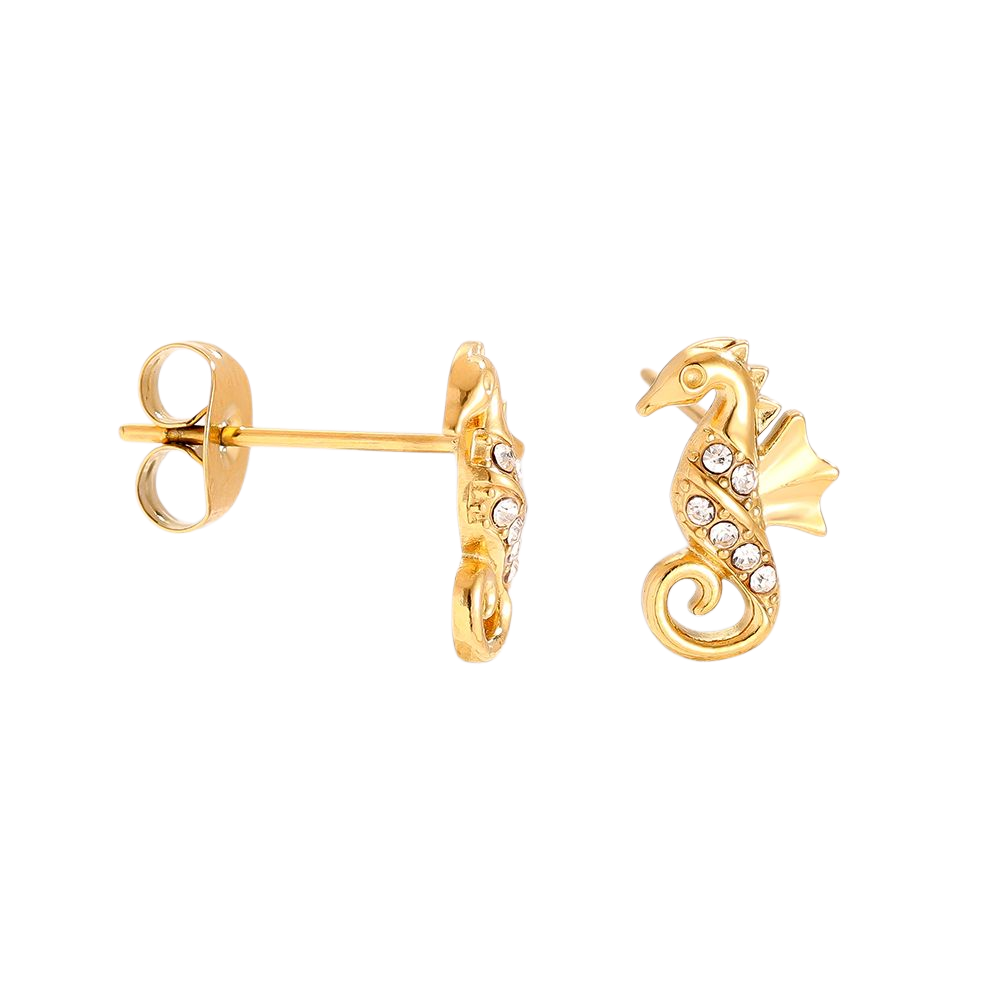 Ocean Seahorse Studs
