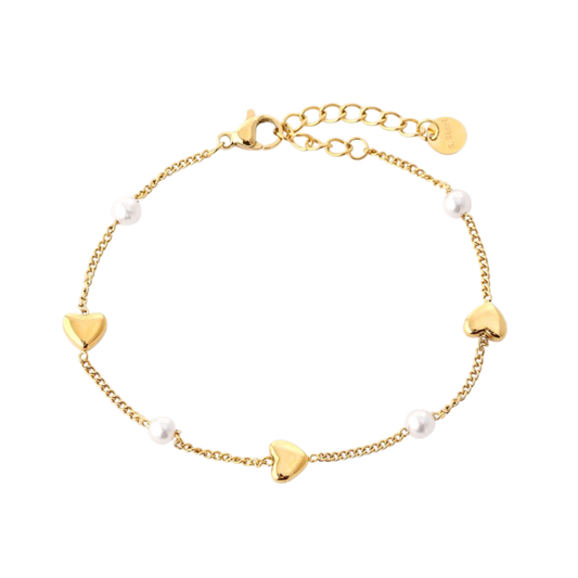 Pearl Heart Armband