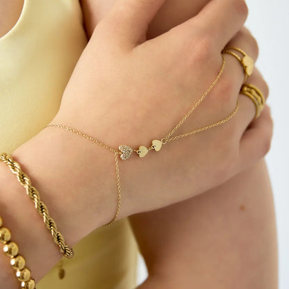 Sweet Hearts Hand Chain