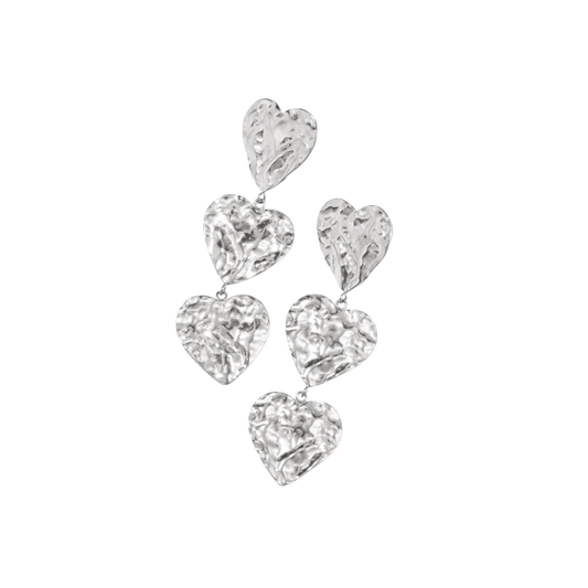 Triple Heart Oorbellen
