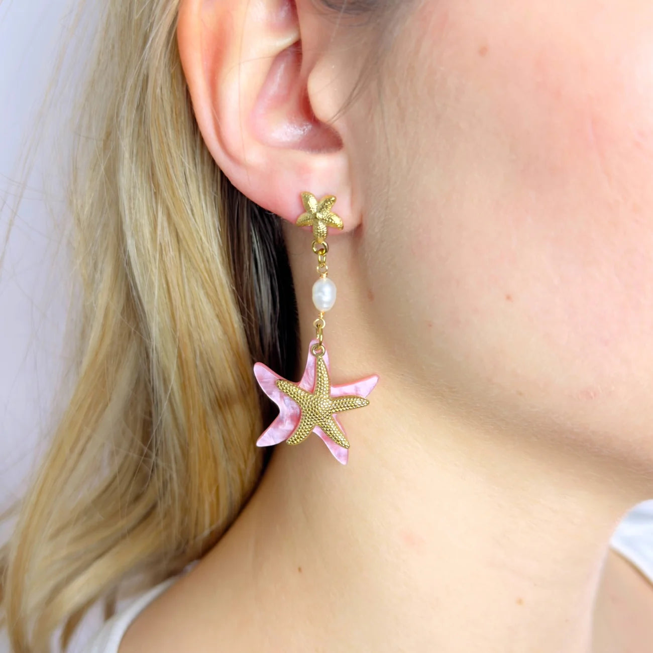 Seastar Pearl Oorbellen