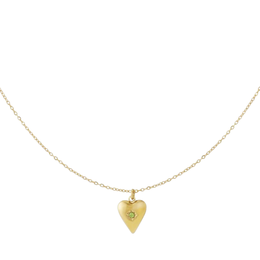 Birthstone Heart Ketting