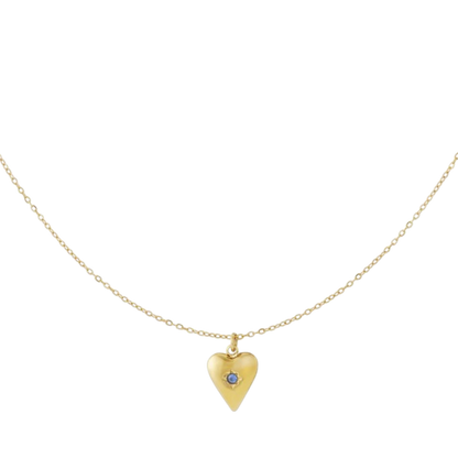Birthstone Heart Ketting
