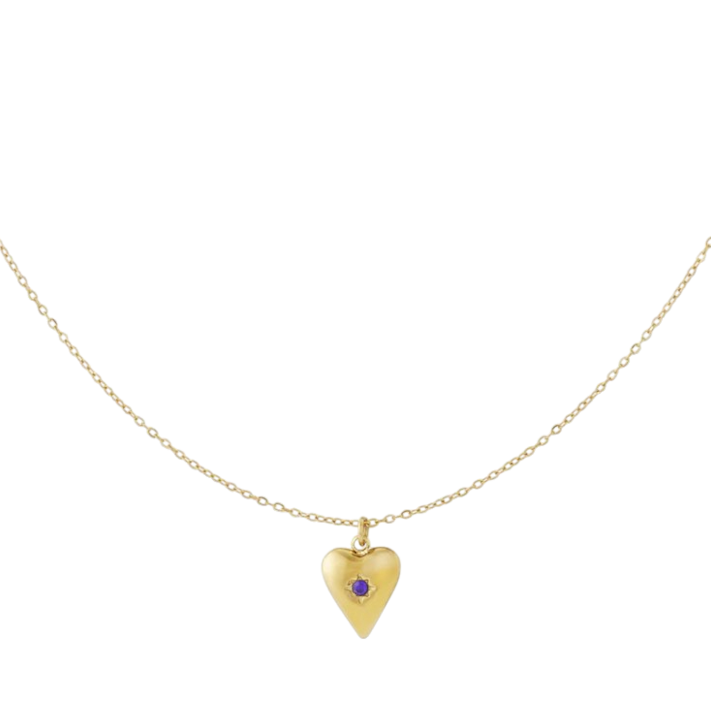 Birthstone Heart Ketting