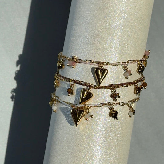 Vintage Heart Bedel Armband