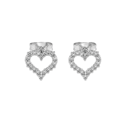 Sparkle Heart Studs