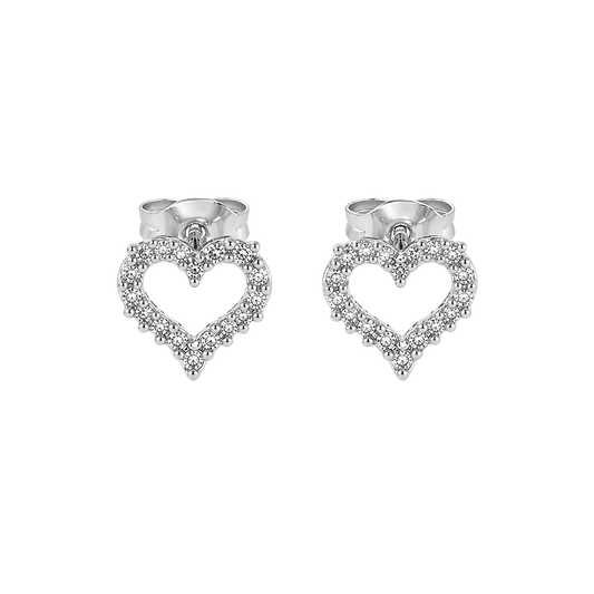 Sparkle Heart Studs