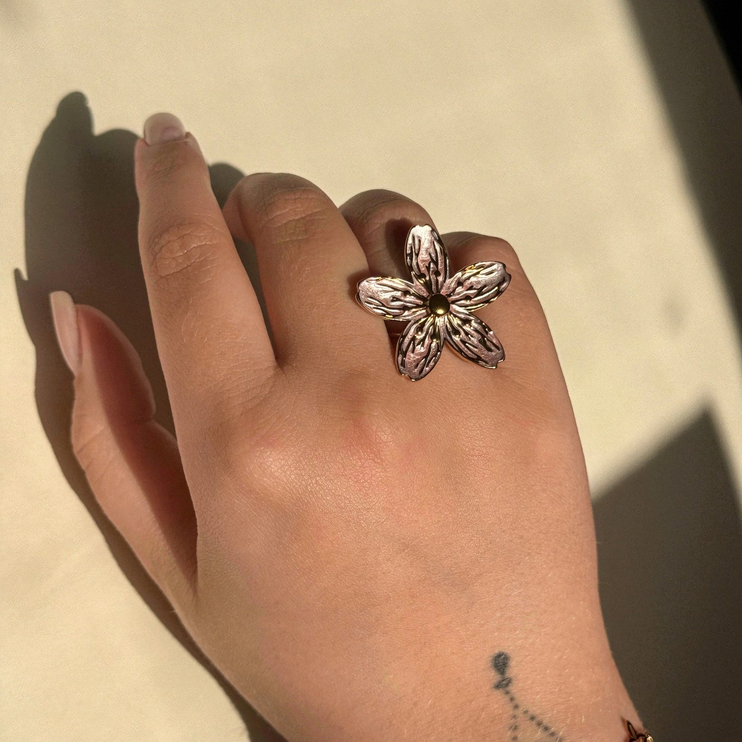 Textured Bloom Ring