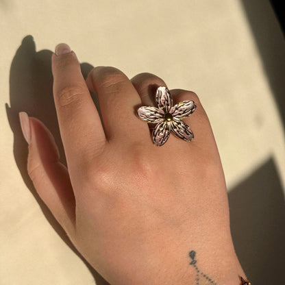 Textured Bloom Ring