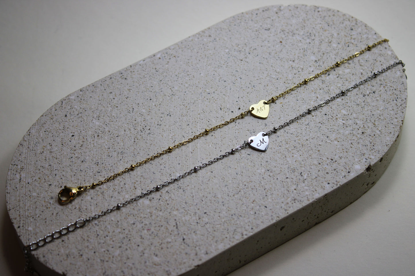 Engraved Mini Heart Armband