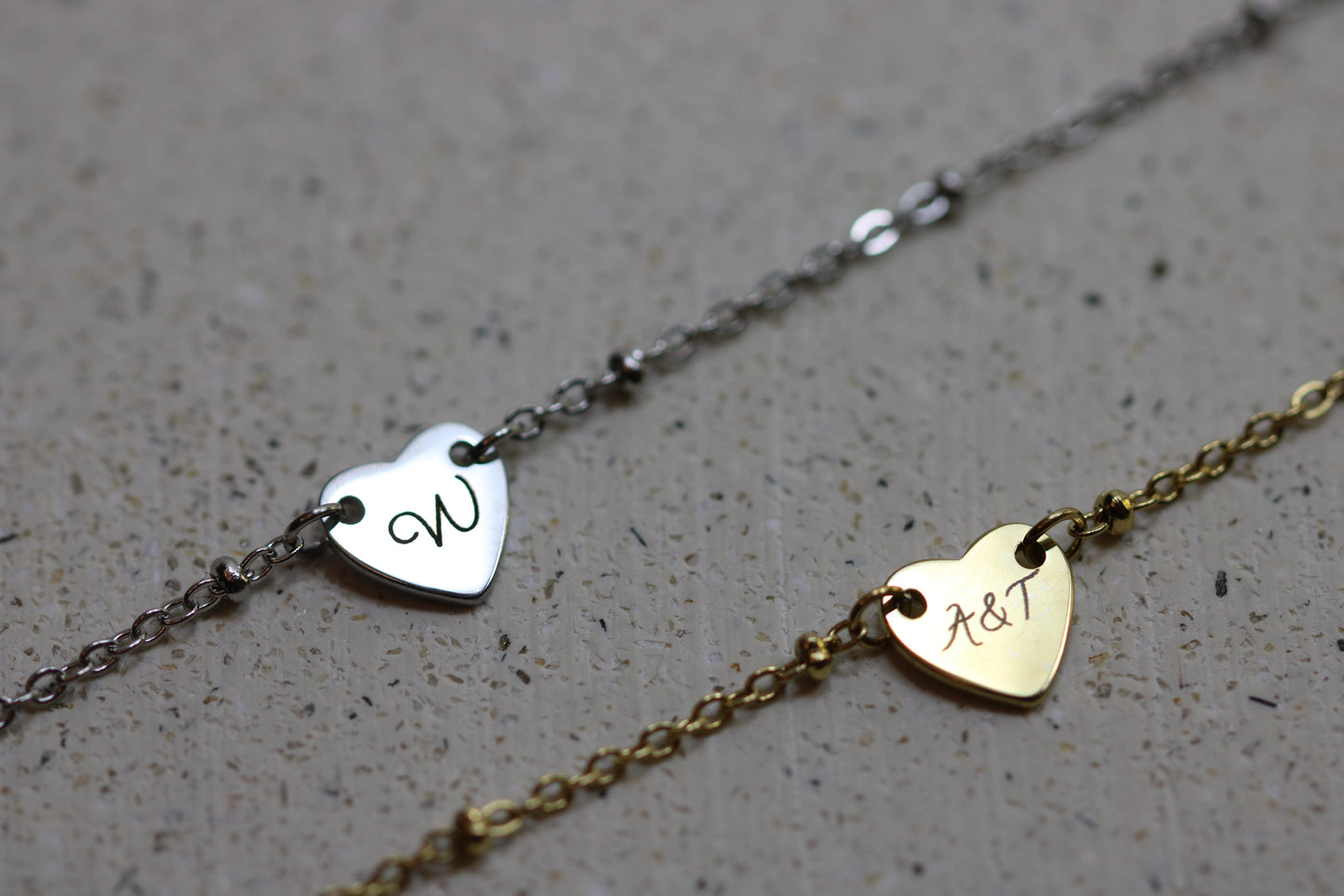 Engraved Mini Heart Armband