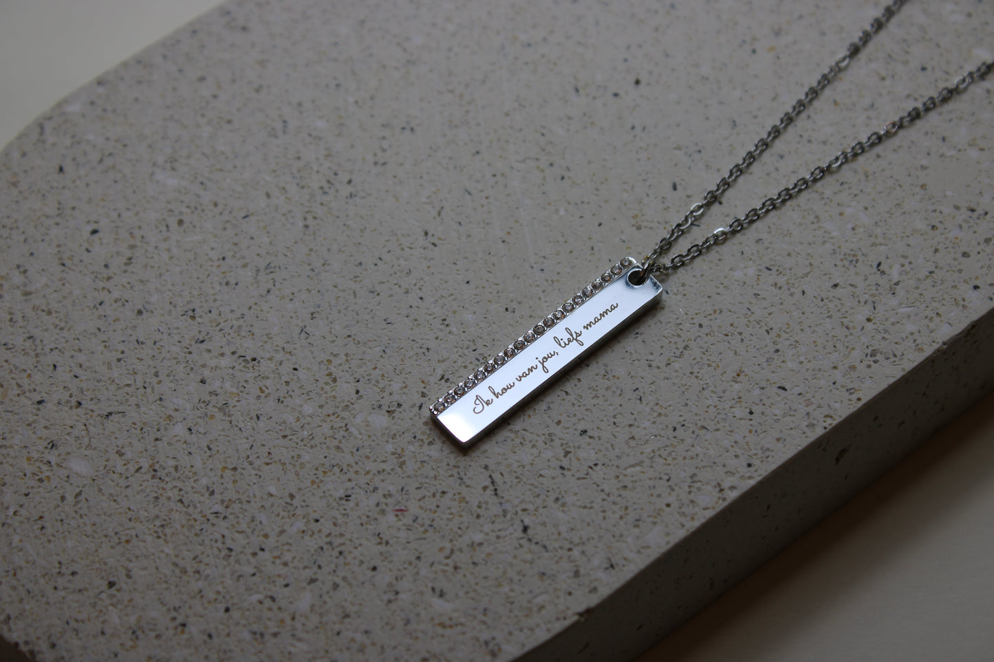 Engraved Bar Ketting