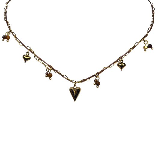 Vintage Heart Bedel Ketting