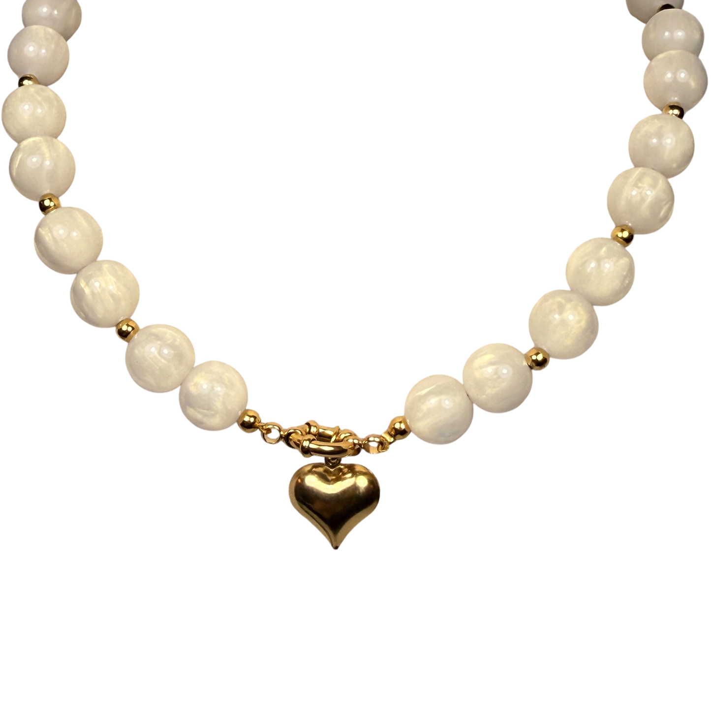 Pearl Heart Beads Ketting
