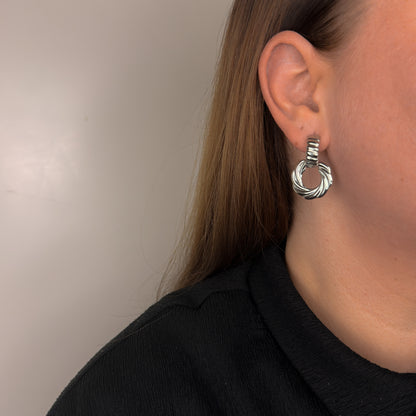 Twisted Drop Hoops